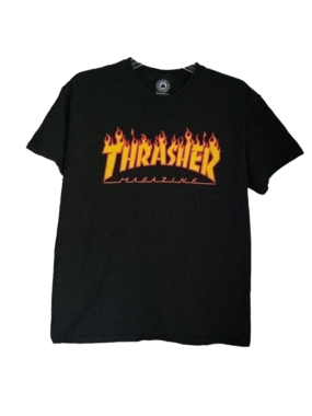 Thrasher Skateboard Magazine Men's Black T-Shirt, Size Medium